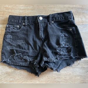 Distressed Hi-Rise Festival Shorts